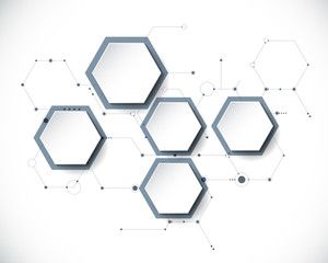 Vector Molecule With Paper Label, Integrated Hexagon Background 300x240 Vector Molecule With Paper Label, Integrated Hexagon Background