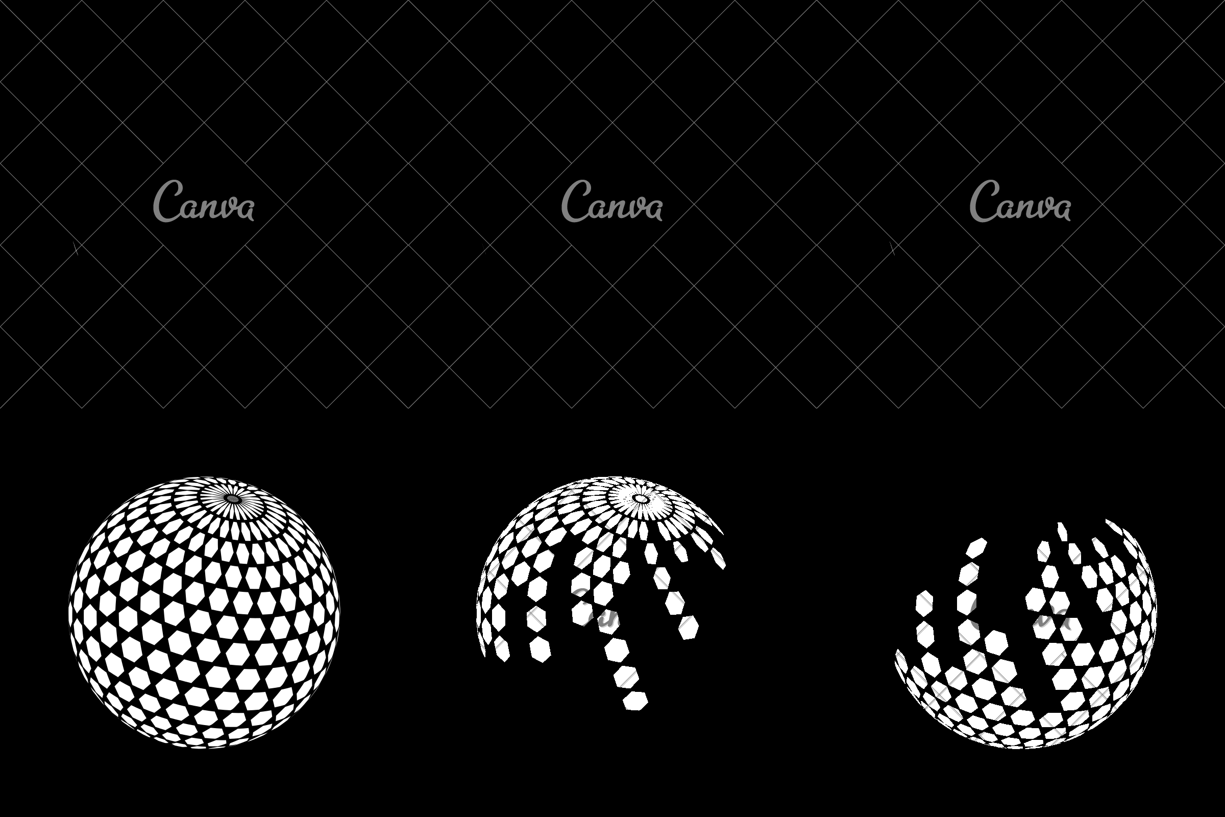 2400x1600 Abstract Globe Sphere, Hexagon Effect Red, Blue Colors, White