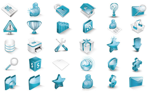 3d Icons Vector