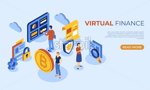 623x374 Cryptocurrency Bitcoin Technology Isometric Icons Infographics