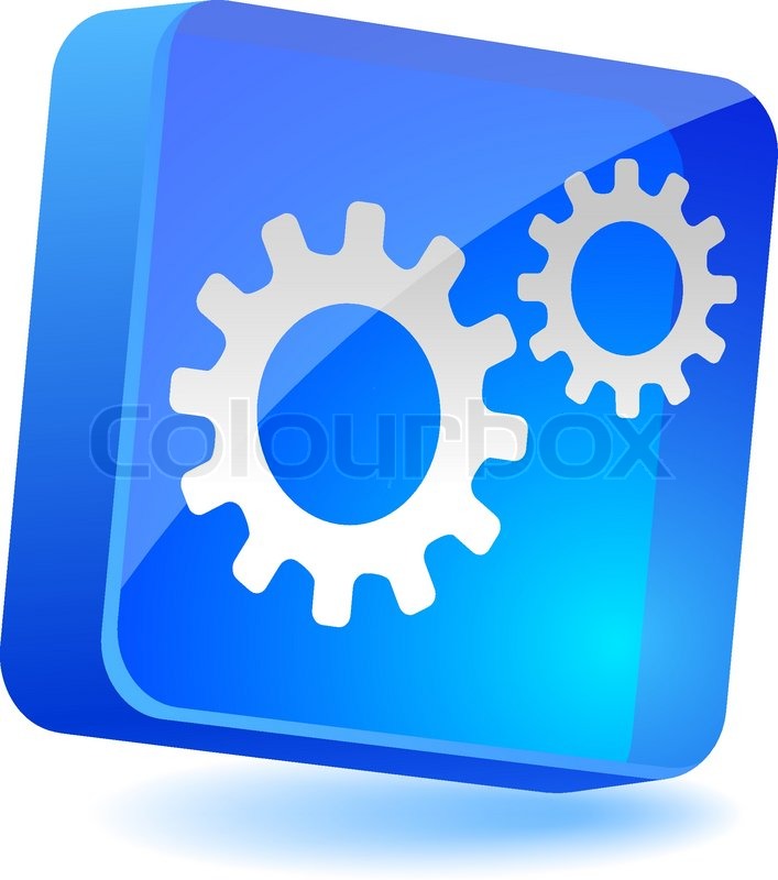 707x800 Settings Icon Vector Illustration Stock Vector Colourbox