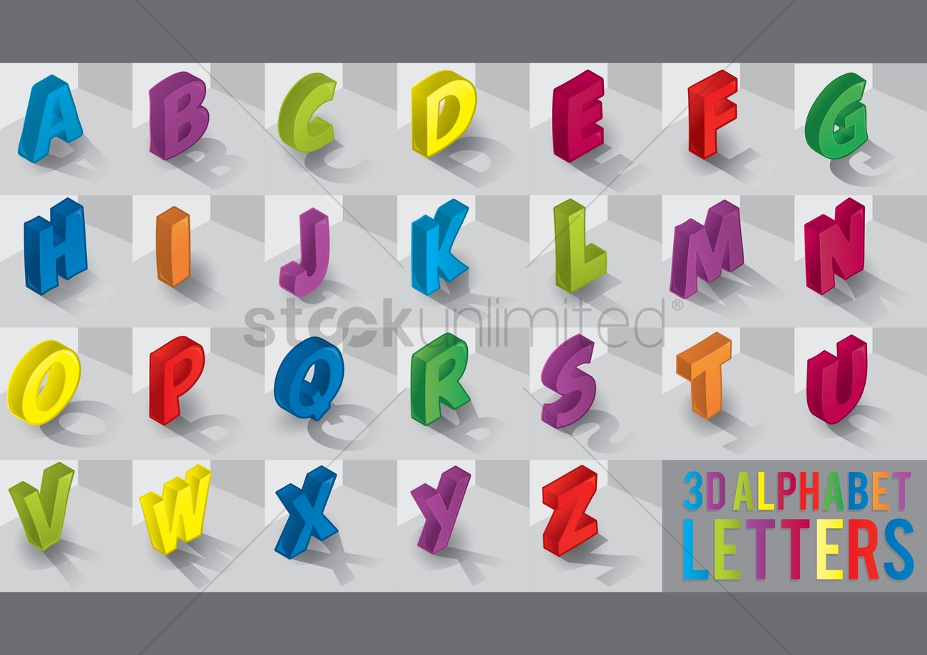 1300x919 Alphabet Letters Vector Image