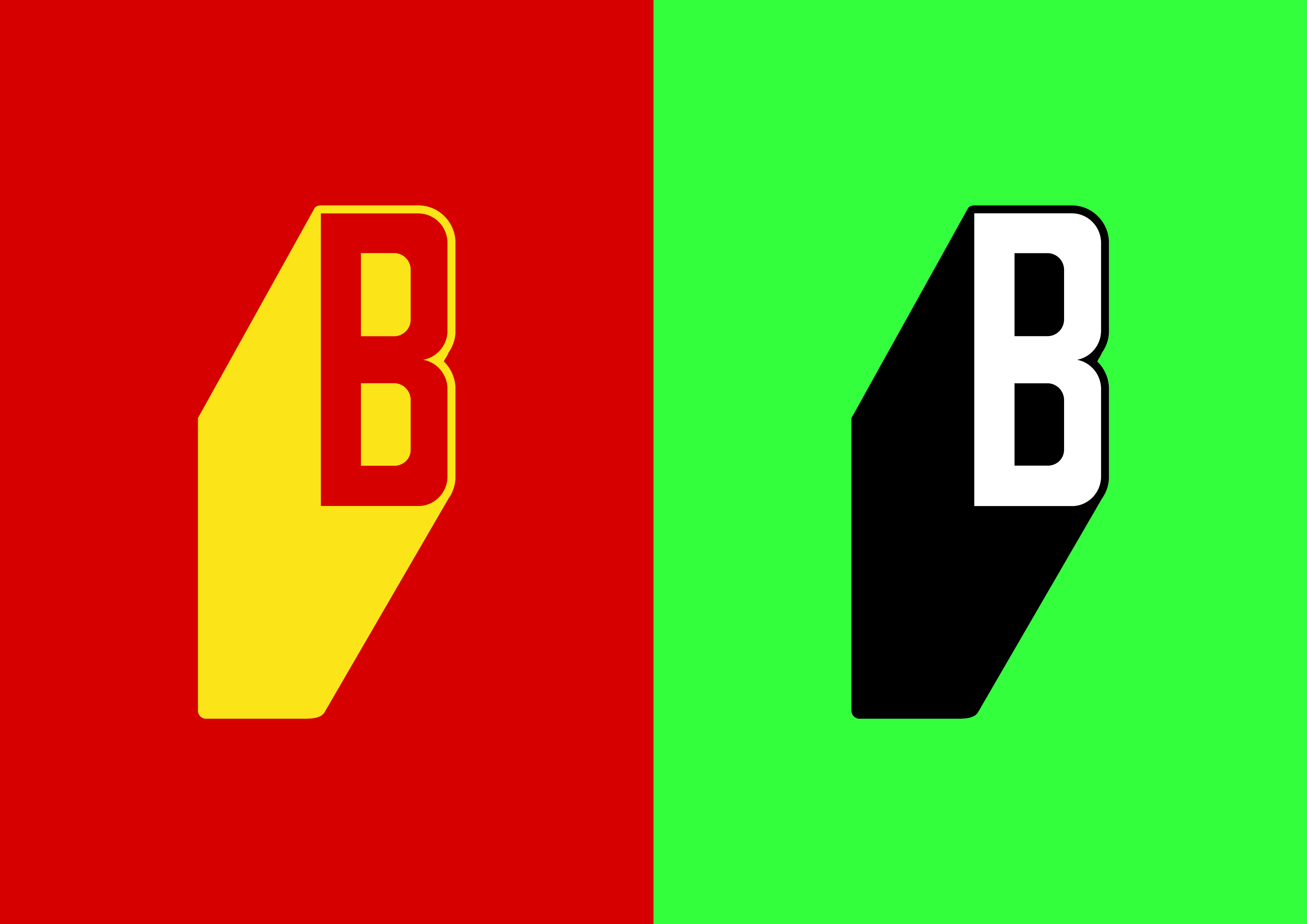 3508x2480 Letter B Shadow Vector Graphic