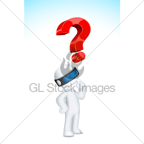 500x500 Thinking Man In Vector Gl Stock Images
