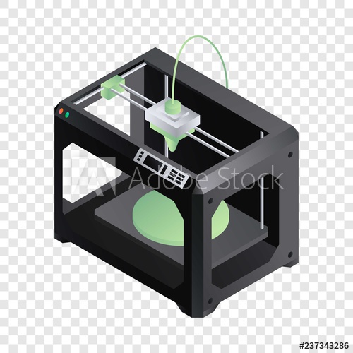 500x500 Printer Icon Isometric Of Printer Vector Icon For Web