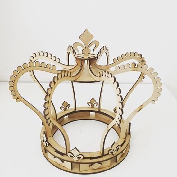 570x570 Crown Model Puzzle Decor For Home Vector Plan Of The Cnc Etsy