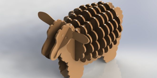 660x330 Sheep Puzzle Vector Dxf To Cut Dxf Downloads