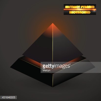 414x414 Abstract Black Pyramid Vector Premium Clipart