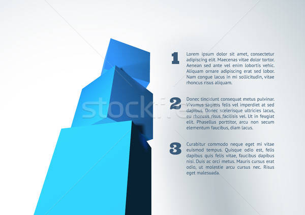 600x424 Infographic With Blue Cube Pyramid Vector Illustration Alexey