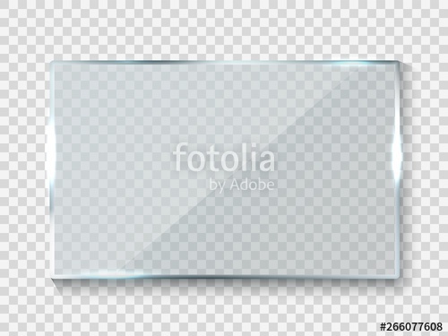 500x375 Reflecting Glass Banner Gloss Rectangle Reflection Panel