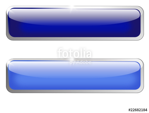 500x380 Button Web Gel Rectangle Blue Empty Stock Image