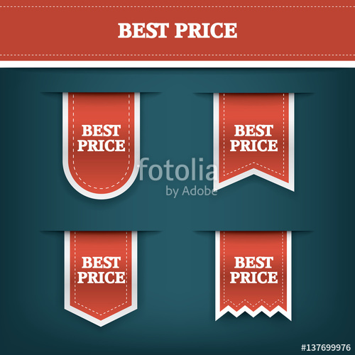 500x500 Collection Of Vertical Sales Ribbon Vector Tag Icons For Product