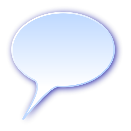 500x500 Rounded Speech Bubble Vector Image