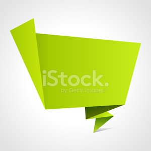 300x300 Origami Speech Bubble Vector Background Stock Vectors