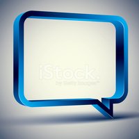 200x200 Rectangular Rounded Empty Speech Bubble, Vector Stock Vectors