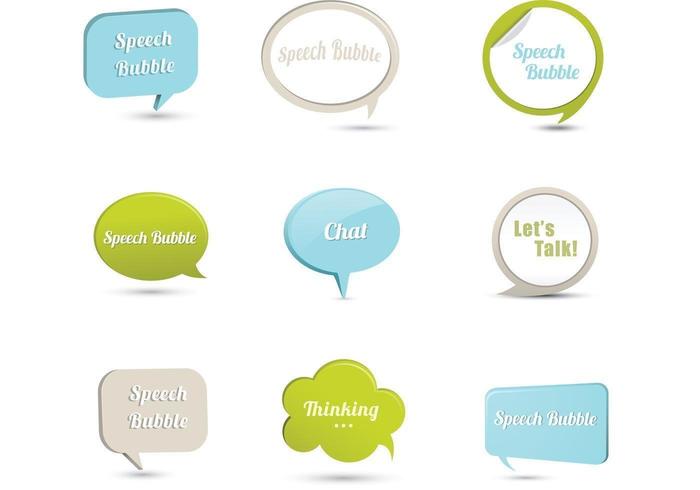 700x490 Speech Bubble Vector Pack