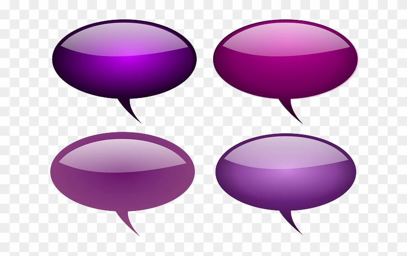 840x528 Selection Of Purple Callout Bubbles Vector Clip Art