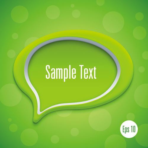500x500 Speech Bubble Vector Template Free Download