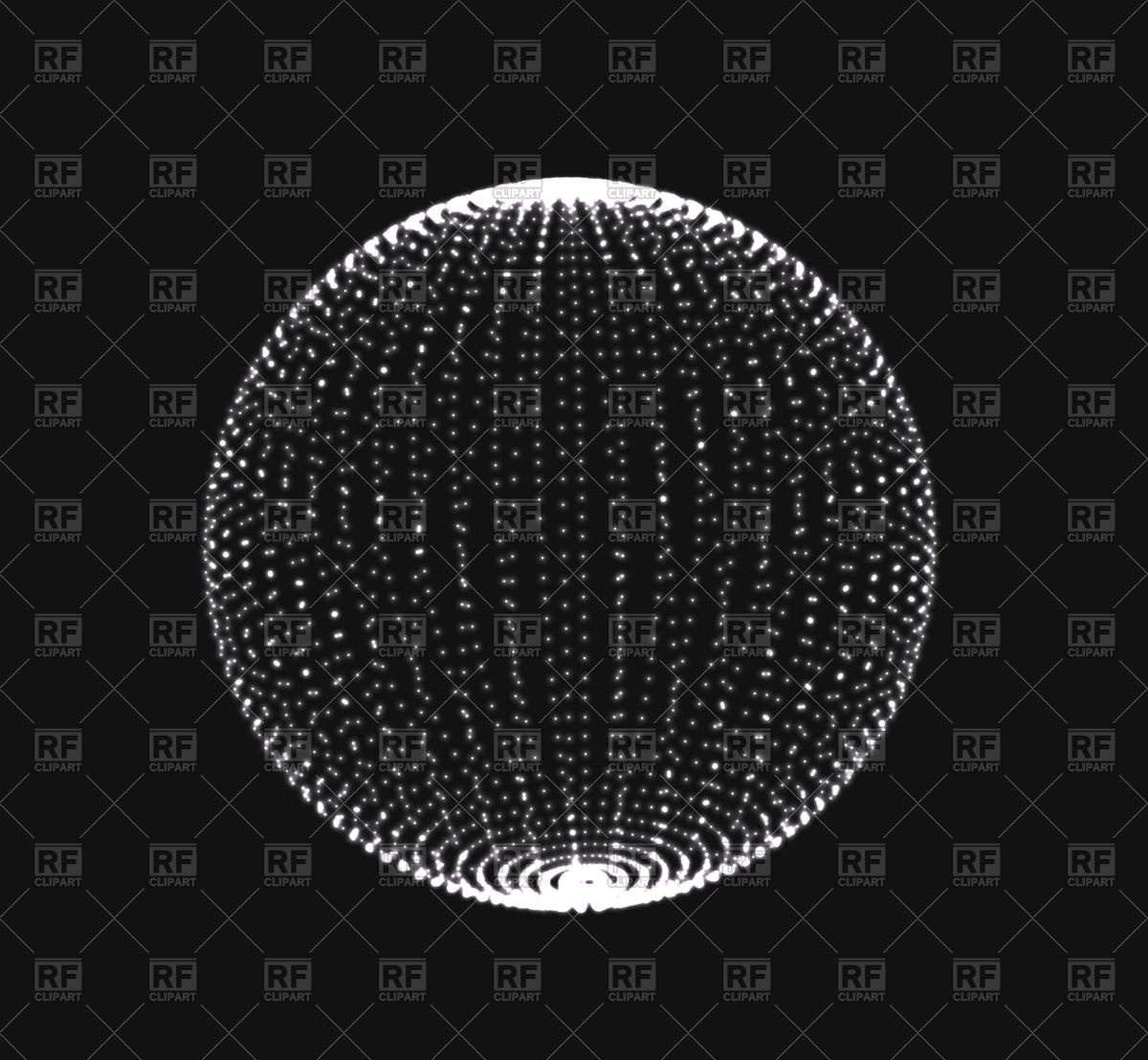1200x1108 Abstract Sphere Vector Image Of Objects