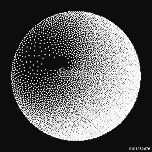 500x500 Dotwork Halftone Sphere Vector Stock Image And Royalty Free