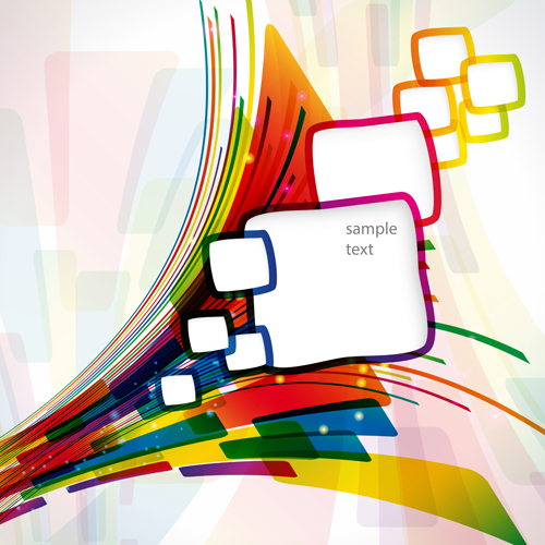 500x500 Abstract Line With Square Vector Background Free Over