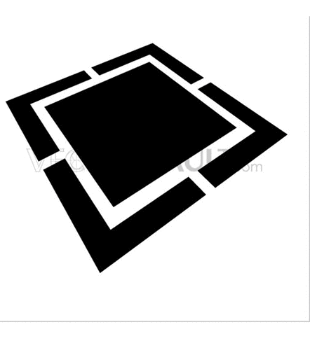 442x500 Buy Vector Floating Square Icon Logo Graphic Royalty Free