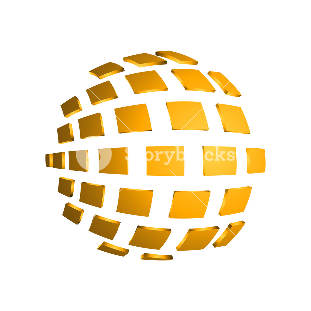 1000x1000 Square Abstract Sphere Vector Illustration Modern Effect