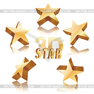 Set Of Golden Stars 300x300 Set Of Golden Stars