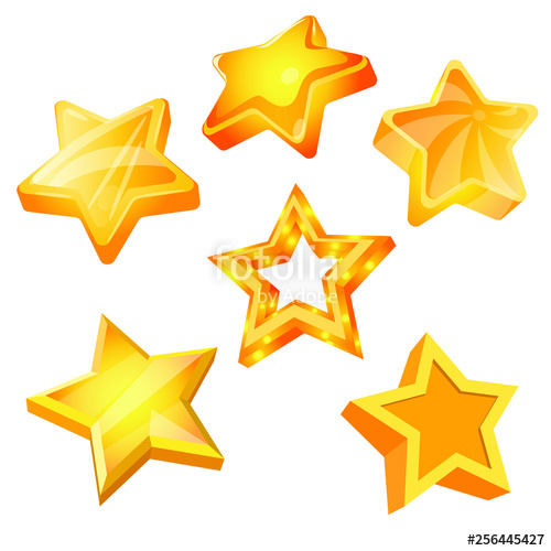 Set Of Star Vector Icons Isolated Cartoon Stars Design Stock 500x500 Set Of Star Vector Icons Isolated Cartoon Stars Design Stock