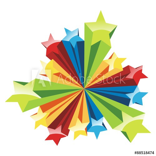 Star Full Color, Abstract Colorful Explode With Stars Vector 500x500 Star Full Color, Abstract Colorful Explode With Stars Vector