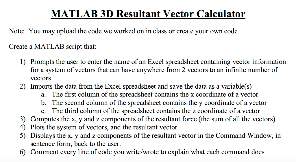 1024x561 Solved Matlab Resultant Vector Calculator Note You Ma