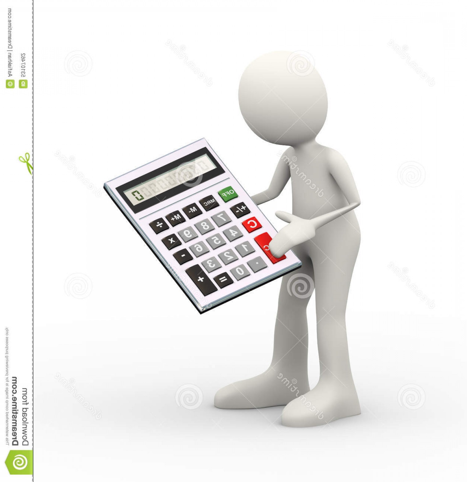 1512x1560 Stock Illustration D Man Working Calculator Illustration Human