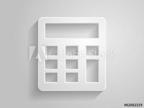 500x375 Vector Illustration Of Calculator Icon