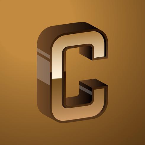 490x490 Letter C Typography Vector