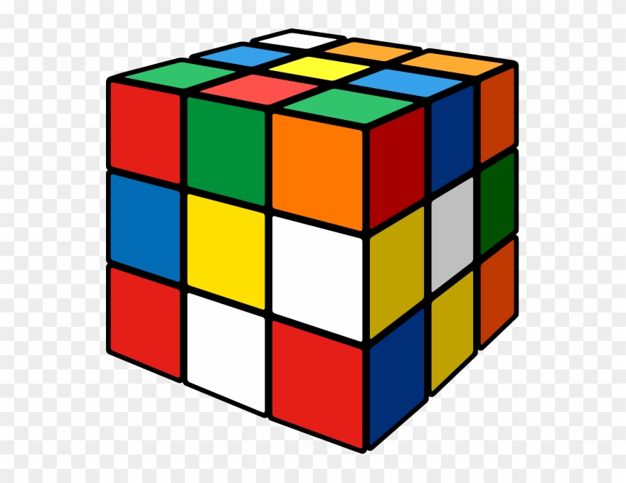 880x680 Rubik's Cube Mix Vector Icon Clipart