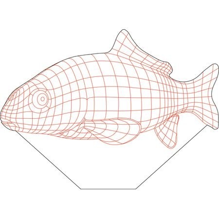 450x450 Fish Illusion Vector Model For Download