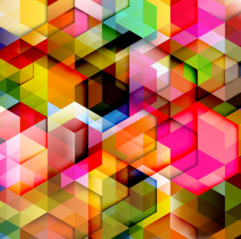 478x473 Free Colorful Triangles Background Vector Free Webgraphic