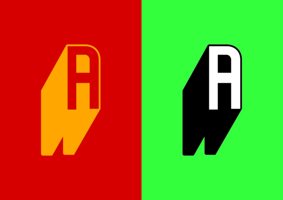 580x410 Letter A Shadow Vector Graphic