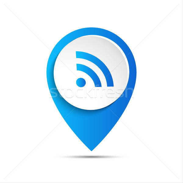 600x600 Vector Pointer With Wifi Icon Vector Illustration Kurka