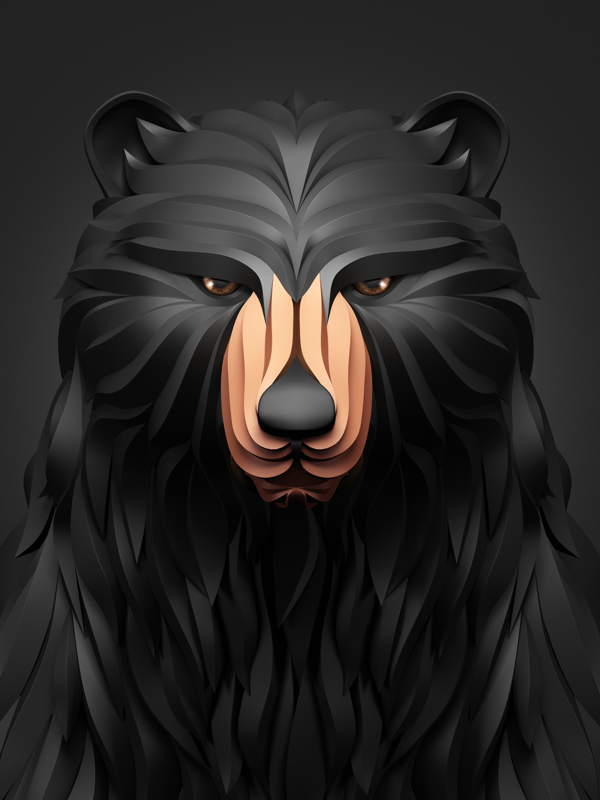 600x800 Bear Vector Animal Digitalart Io