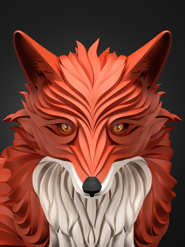 600x800 Fox Vector Animal Digitalart Io