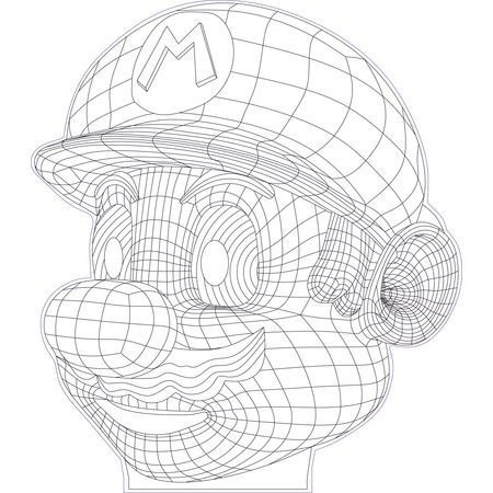 450x450 Mario Illusion Vector Model For Download