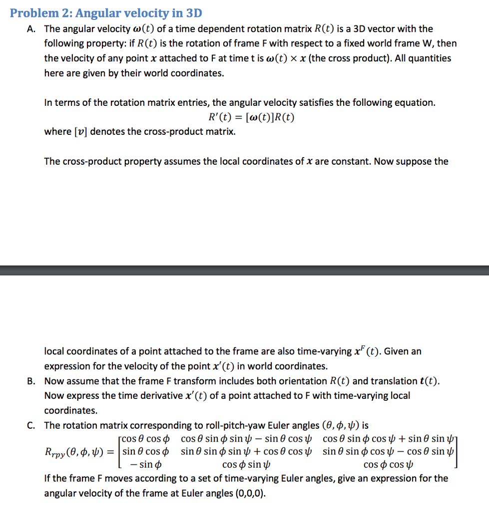 979x1024 Solved Problem Angular Velocity In A The Angular V