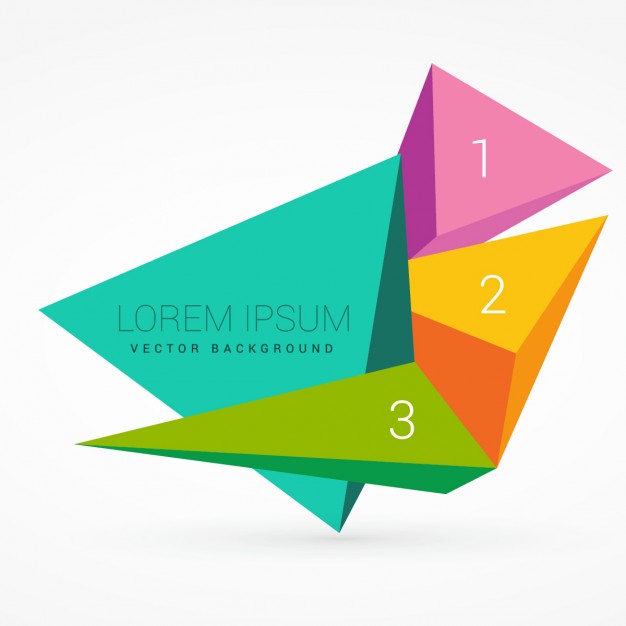 626x626 Triangular Shapes With Numbers Vector Free Download