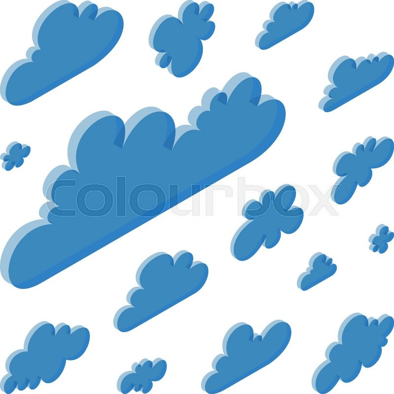 Cloud Shapes Collection Vector Stock Vector Colourbox 800x800 Cloud Shapes Collection Vector Stock Vector Colourbox