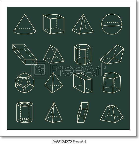 Free Art Print Of Geometric Shapes Collection Vector 561x581 Free Art Print Of Geometric Shapes Collection Vector