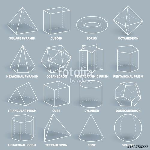 Vector Math Abstract Math Geometric Outline Shapes Vector Set 500x500 Vector Math Abstract Math Geometric Outline Shapes Vector Set