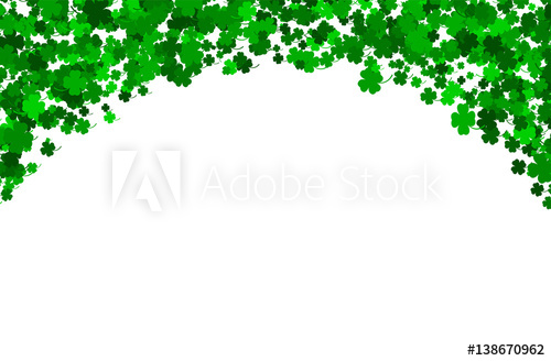 500x328 St Patrick's Day Background Made Of Four Leaf Clover Vector