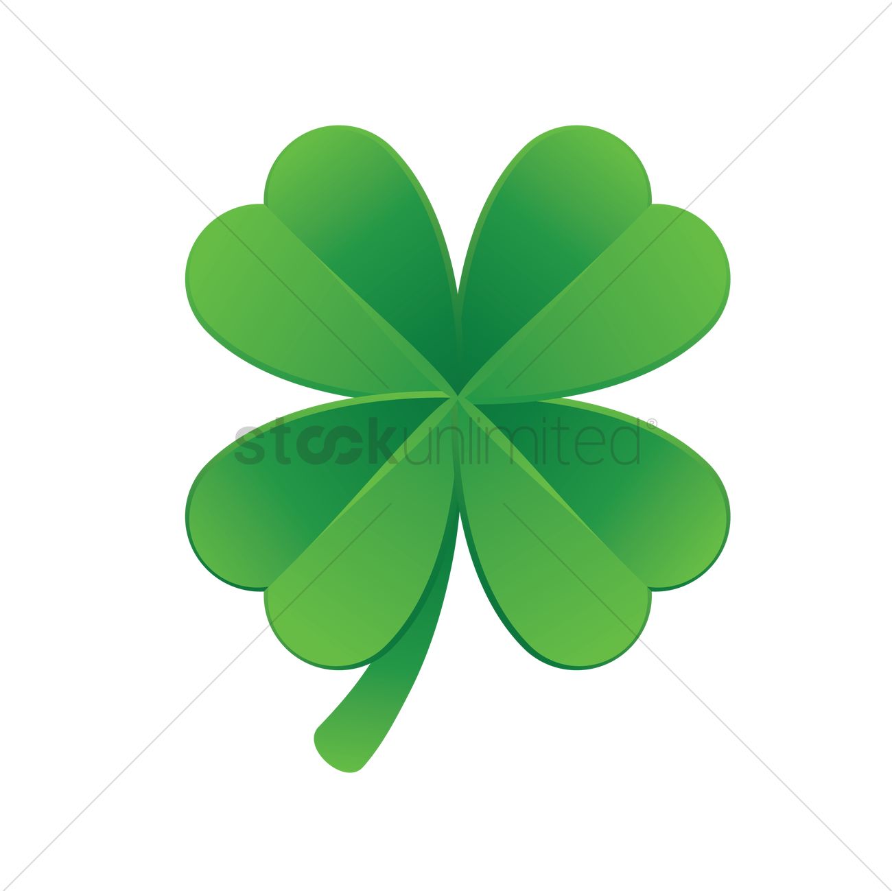Four Leaves Clover Vector Image 1300x1299 Four Leaves Clover Vector Image
