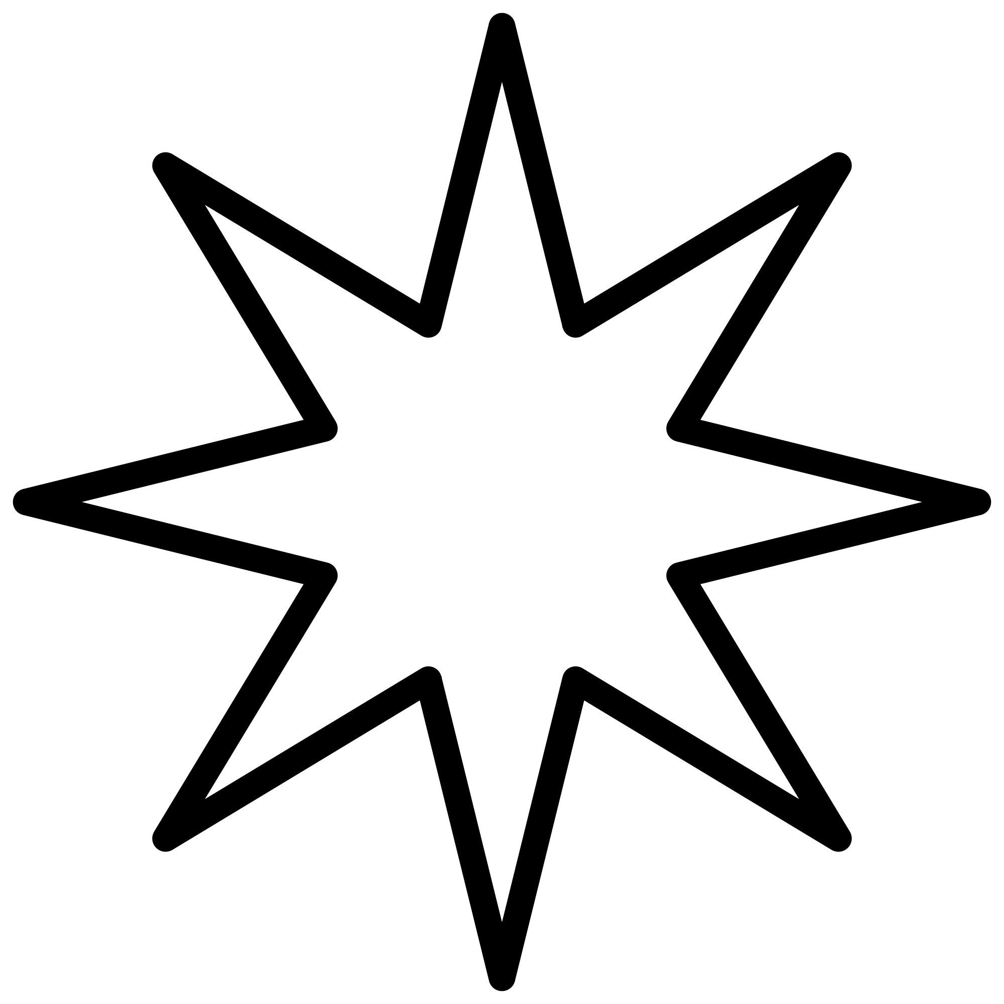 4 point star vector at vectorified collection of 4 point star